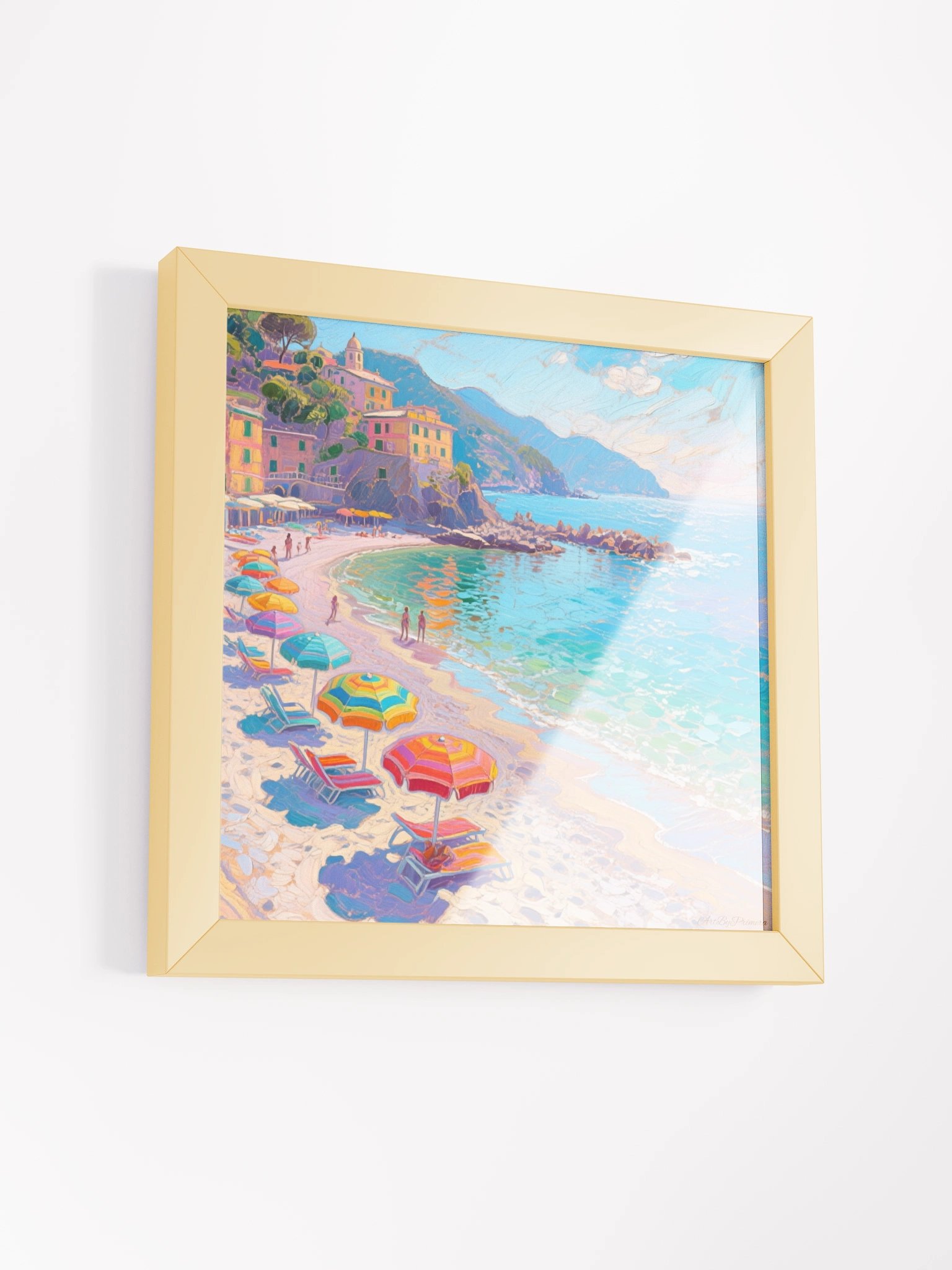 Monterosso al Mare beach - Framed Poster product image (3)