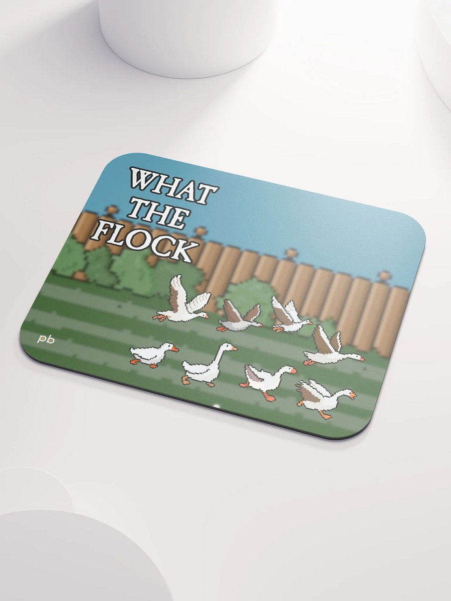 What the Flock Pixel-Art Goose Mouse Mat product image (3)