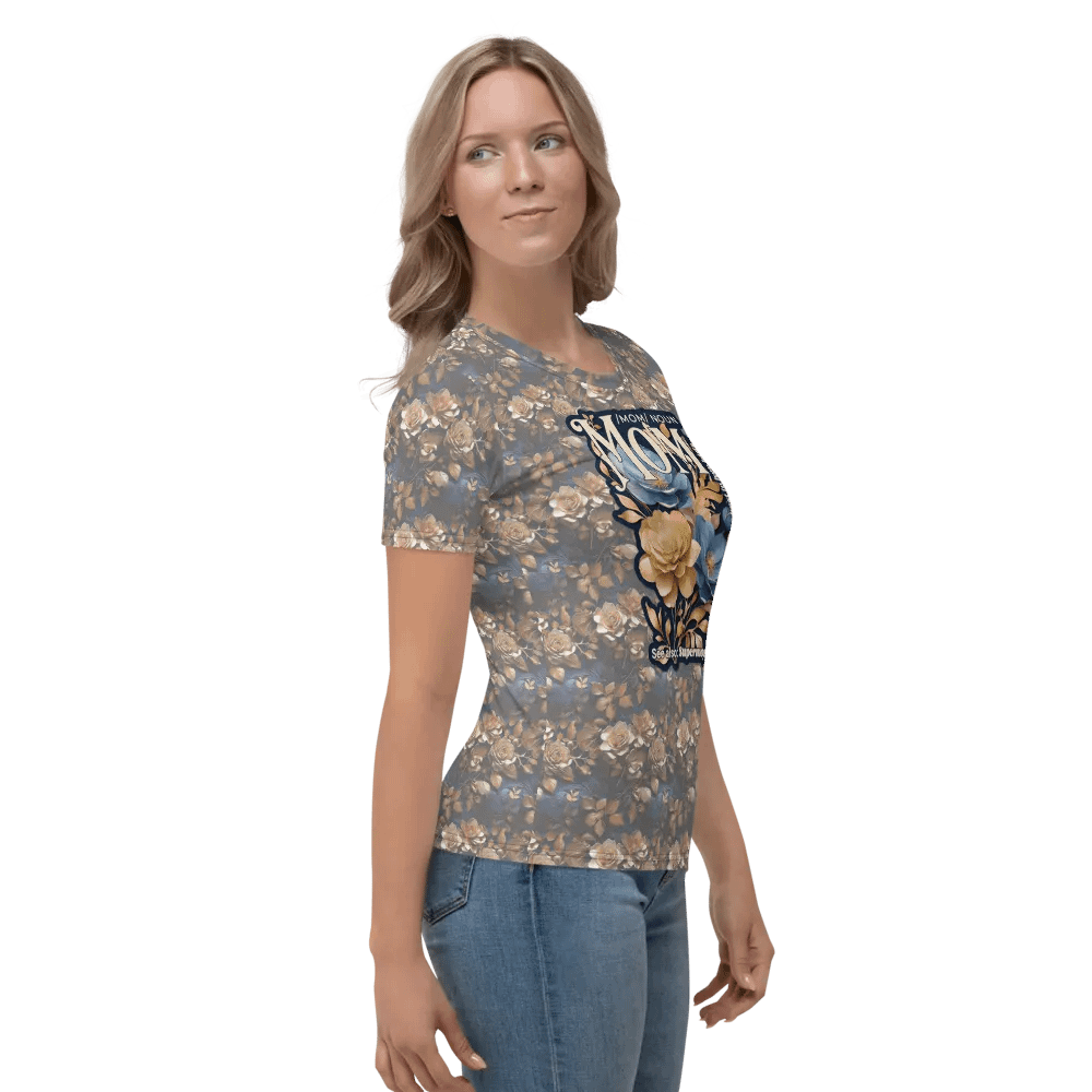 Funny Mom Floral All Over Print T-shirt product image (10)