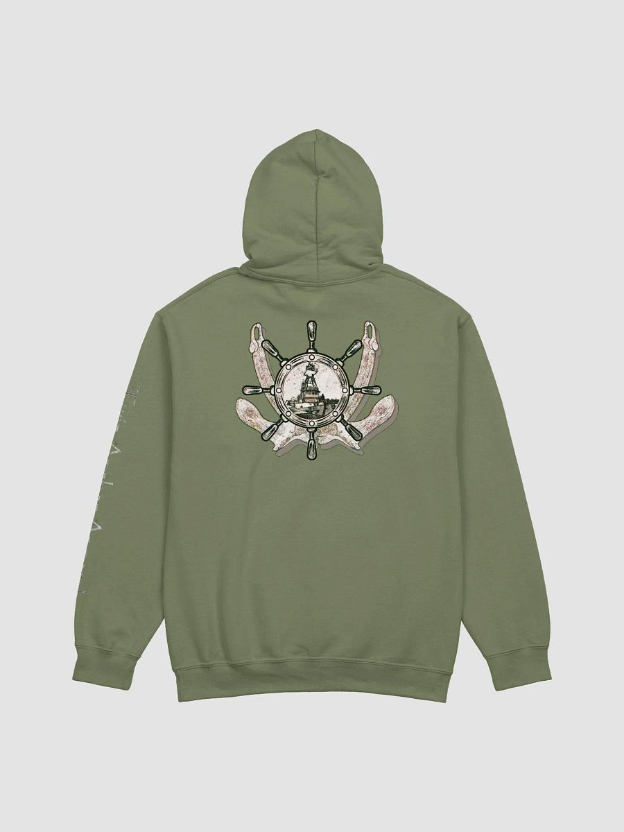Twin anchor ship wheel & Tug CE Hoodie - sleeve Twin Anchor product image (4)