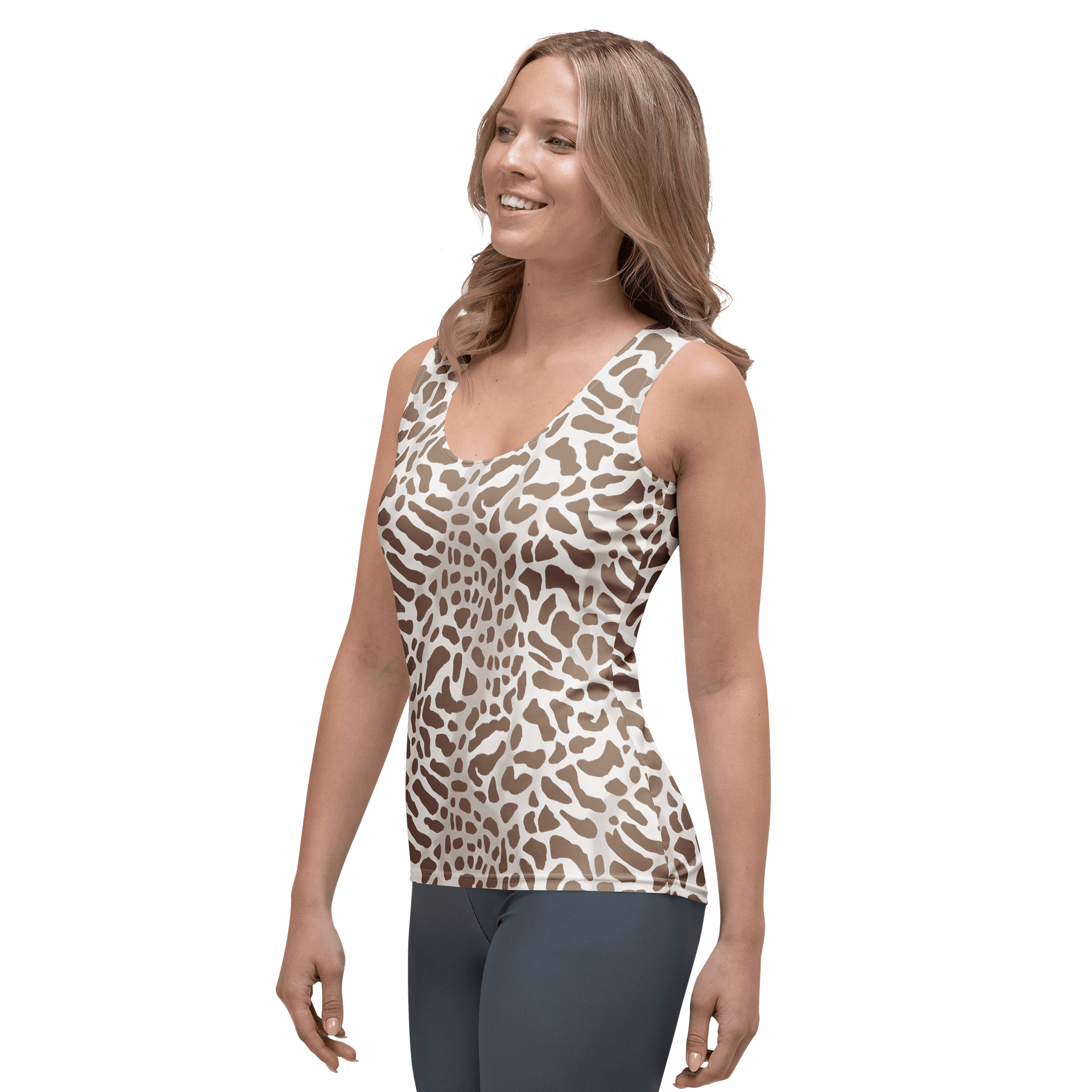 Cappuccino Giraffe Woman Tank Top product image (3)