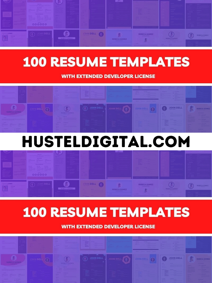 100 Resume Templates Bundle product image (1)