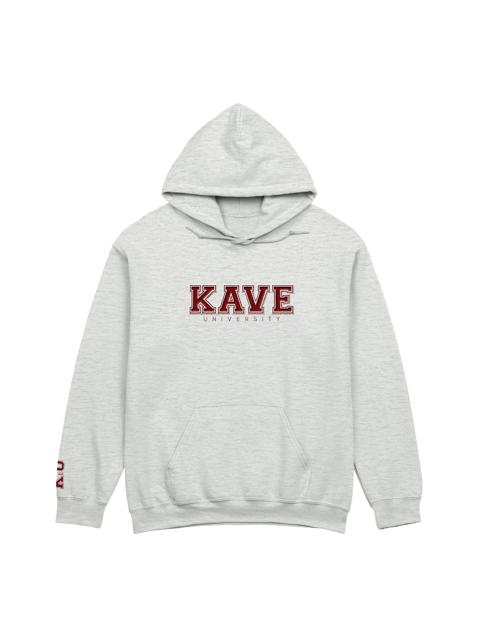 KAVE University Hoodie | Maroon Lettering product image (1)