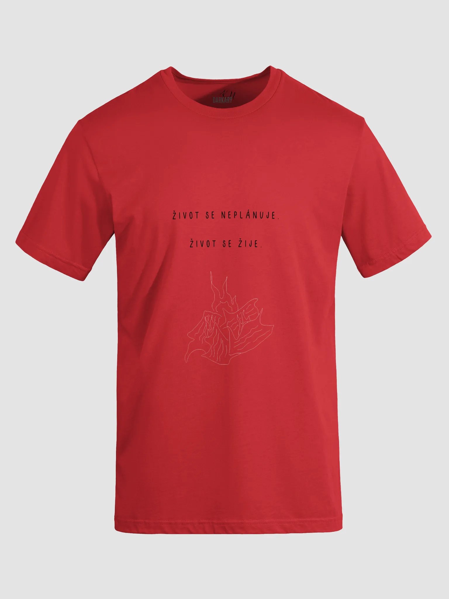 Život se žije Red T-shirt product image (2)