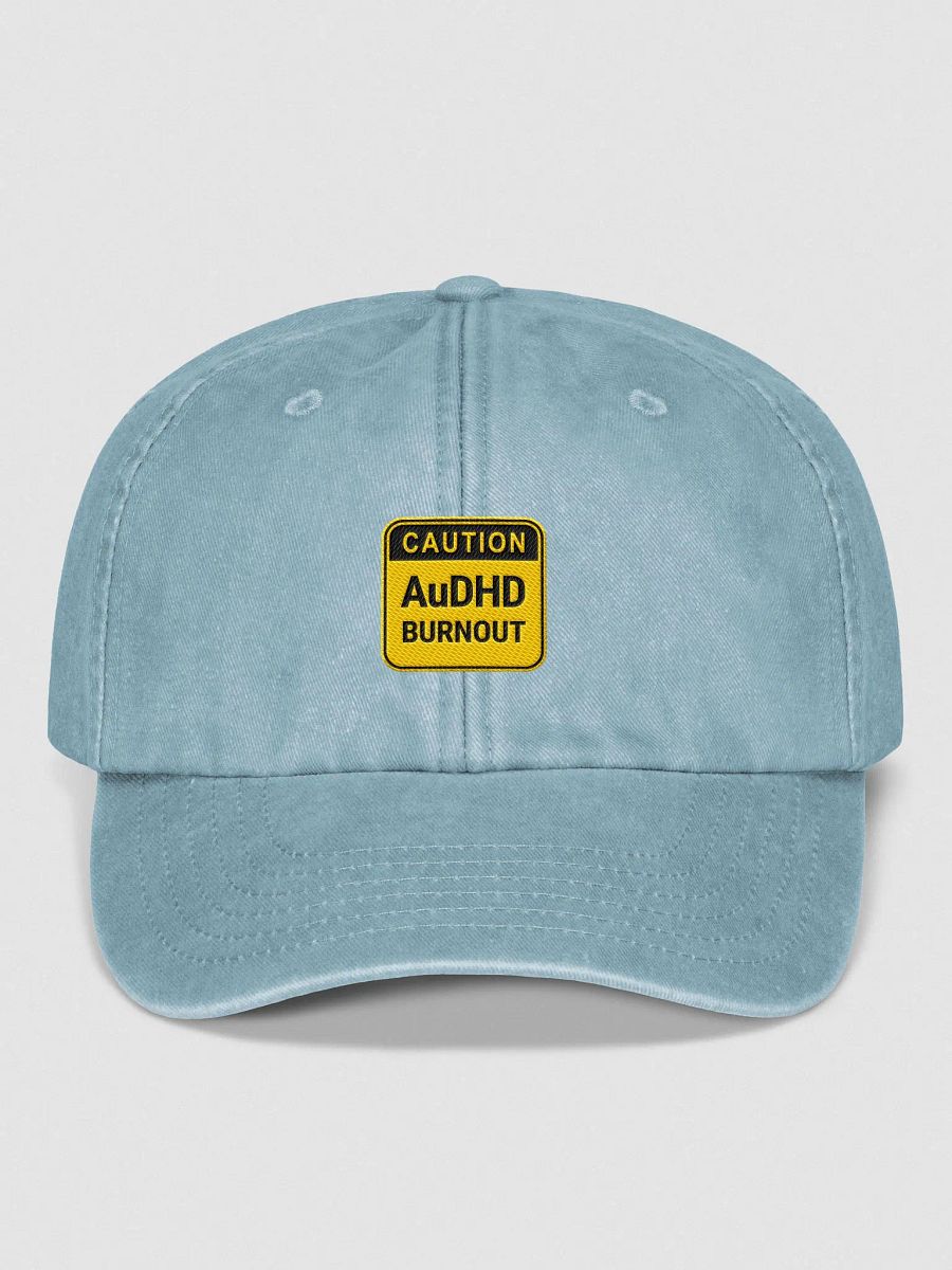 CAUTION: AuDHD BURNOUT vintage dad hat product image (1)
