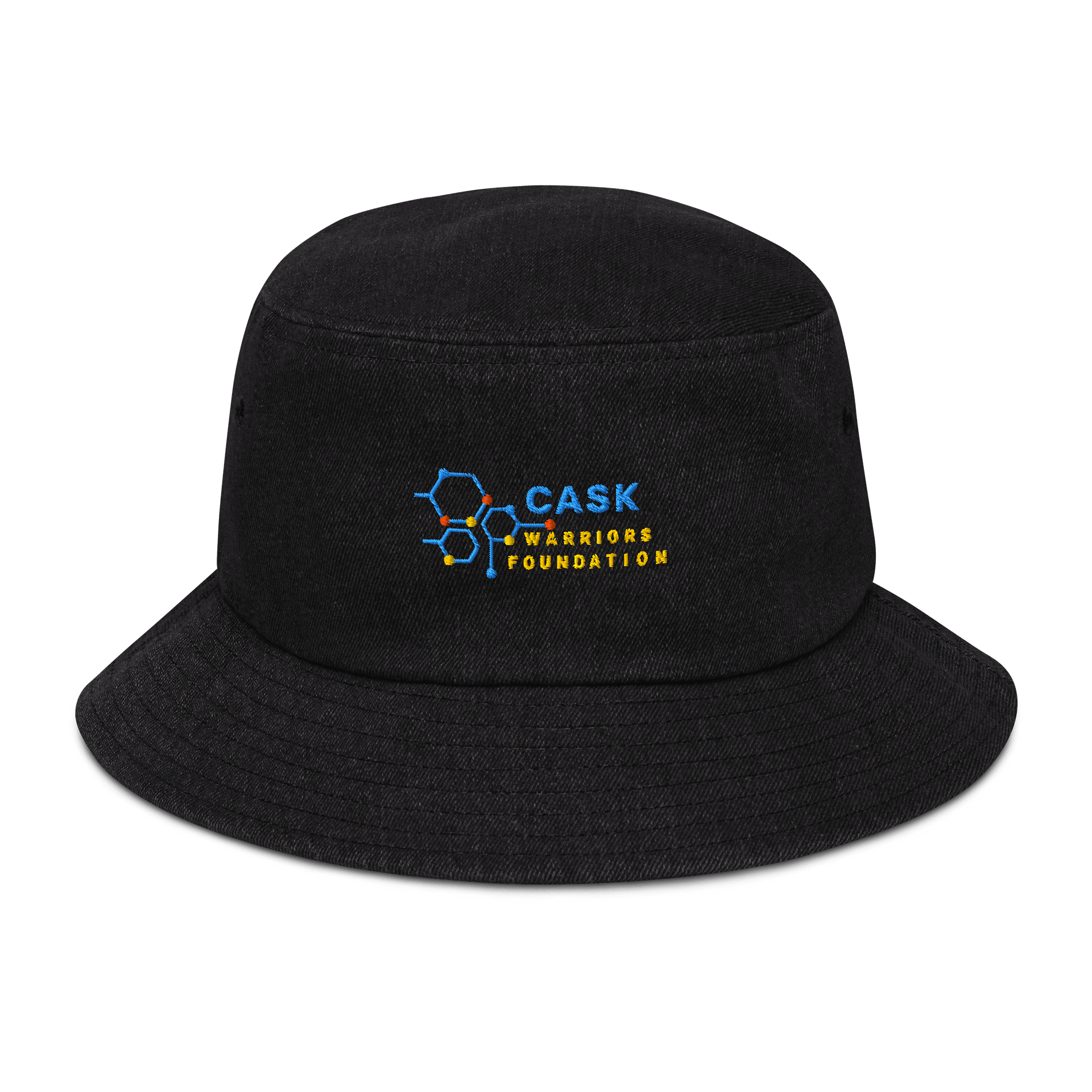 “Shield the Sun, Share the Fight” – CASK Warriors Denim Bucket Hat product image (1)