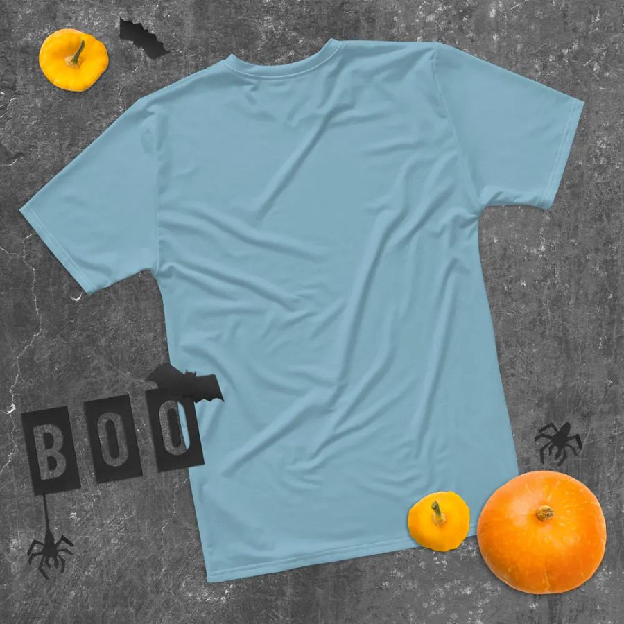 Plain Light Blue Soft Summer Men's Crewneck Polyester Heavyweight Premium T-Shirt by Treasure Pie product image (11)
