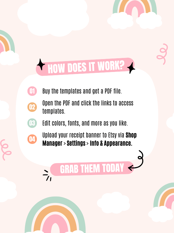 Whimsical MRR/PLR Etsy Receipt Banners product image (7)