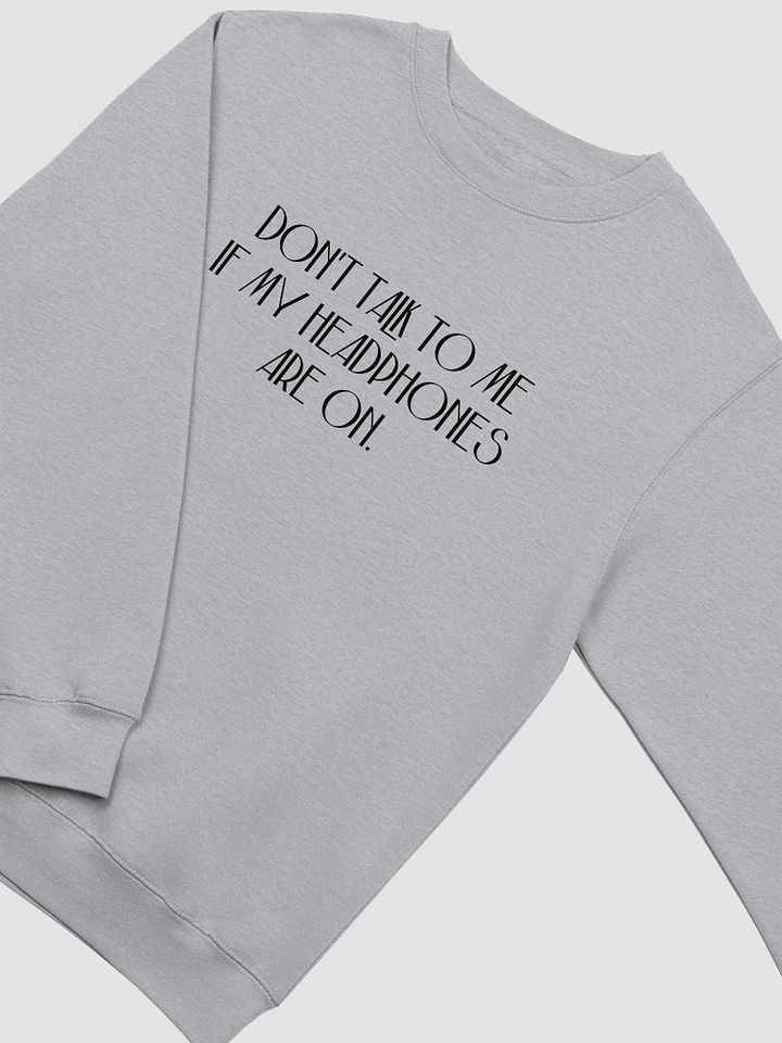 HEADPHONES ON (variant 5) printed crewneck product image (9)