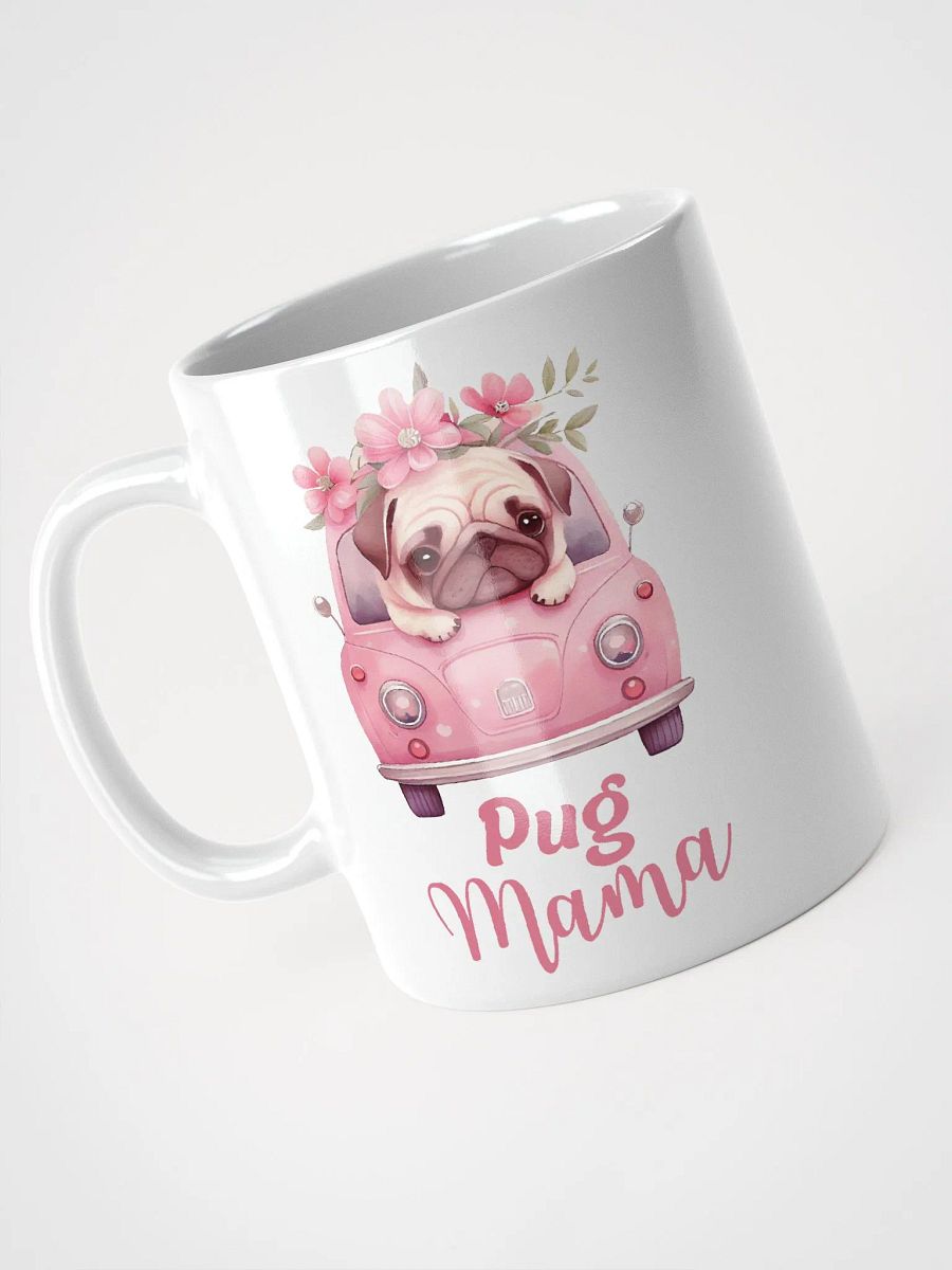Pug Mama White Glossy Mug product image (4)
