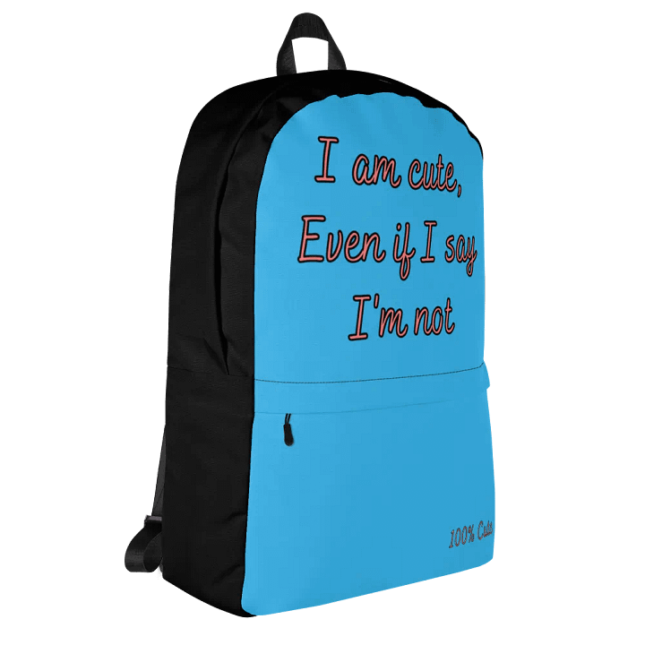 I'm NOT Cute Backpack Small (Blue) product image (2)