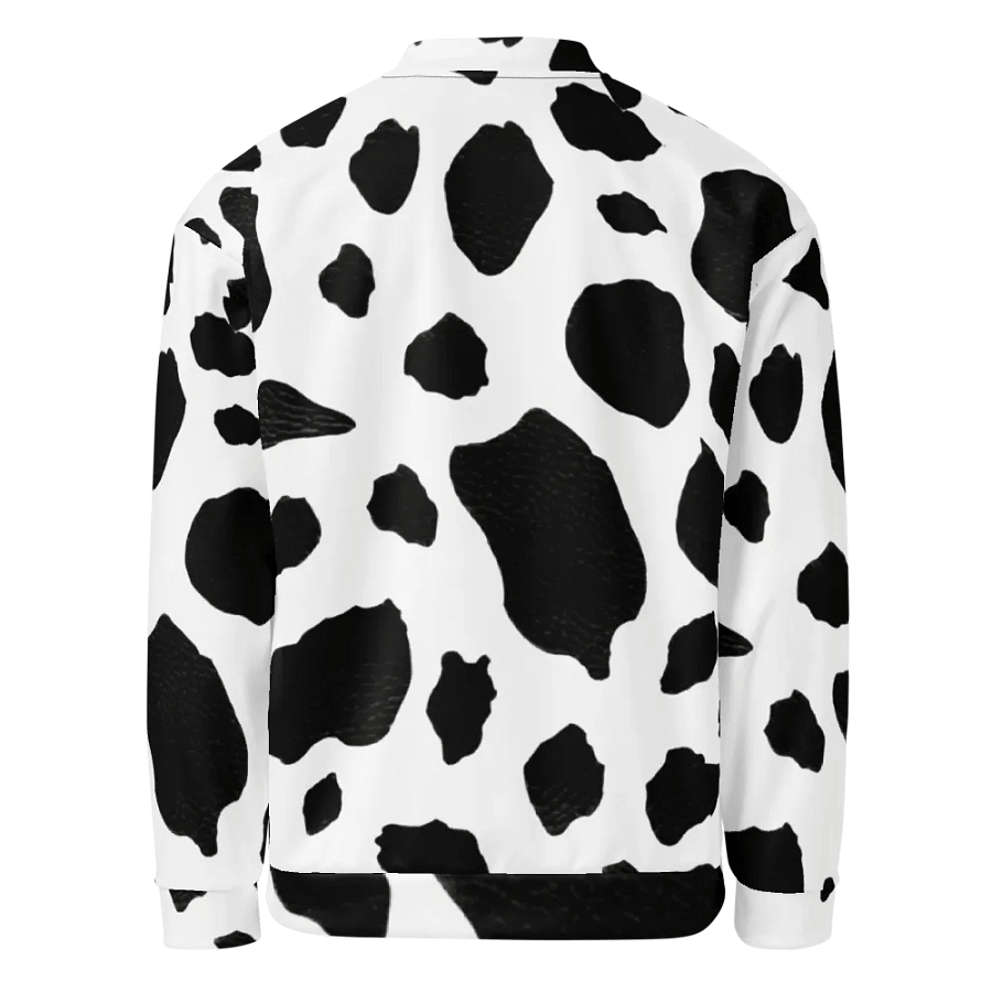 Unisex Cow Pattern Bomber Jacket – Design By Unik | Limited Edition (1,977 Pieces Worldwide) product image (2)