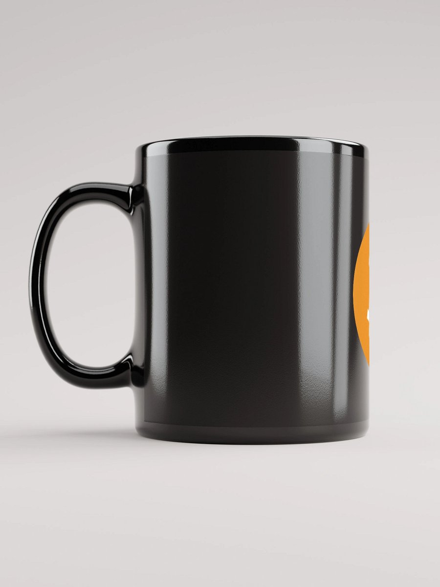Bitcoin Symbol Black Glossy Mug product image (11)