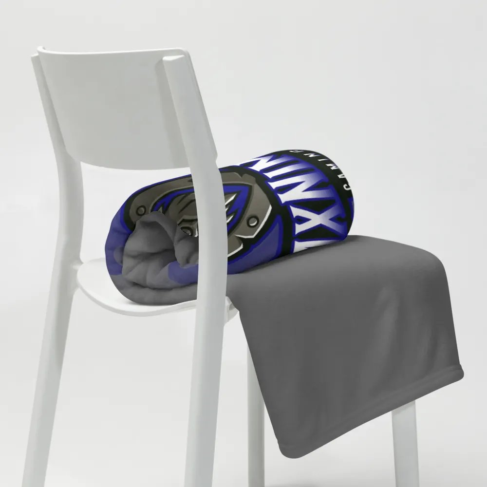 Blue Lion Shield Throw Blanket product image (9)