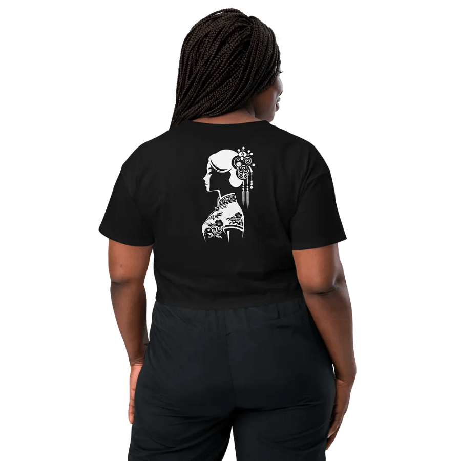 T3 Silhouette Chinese Woman Crop Top product image (2)