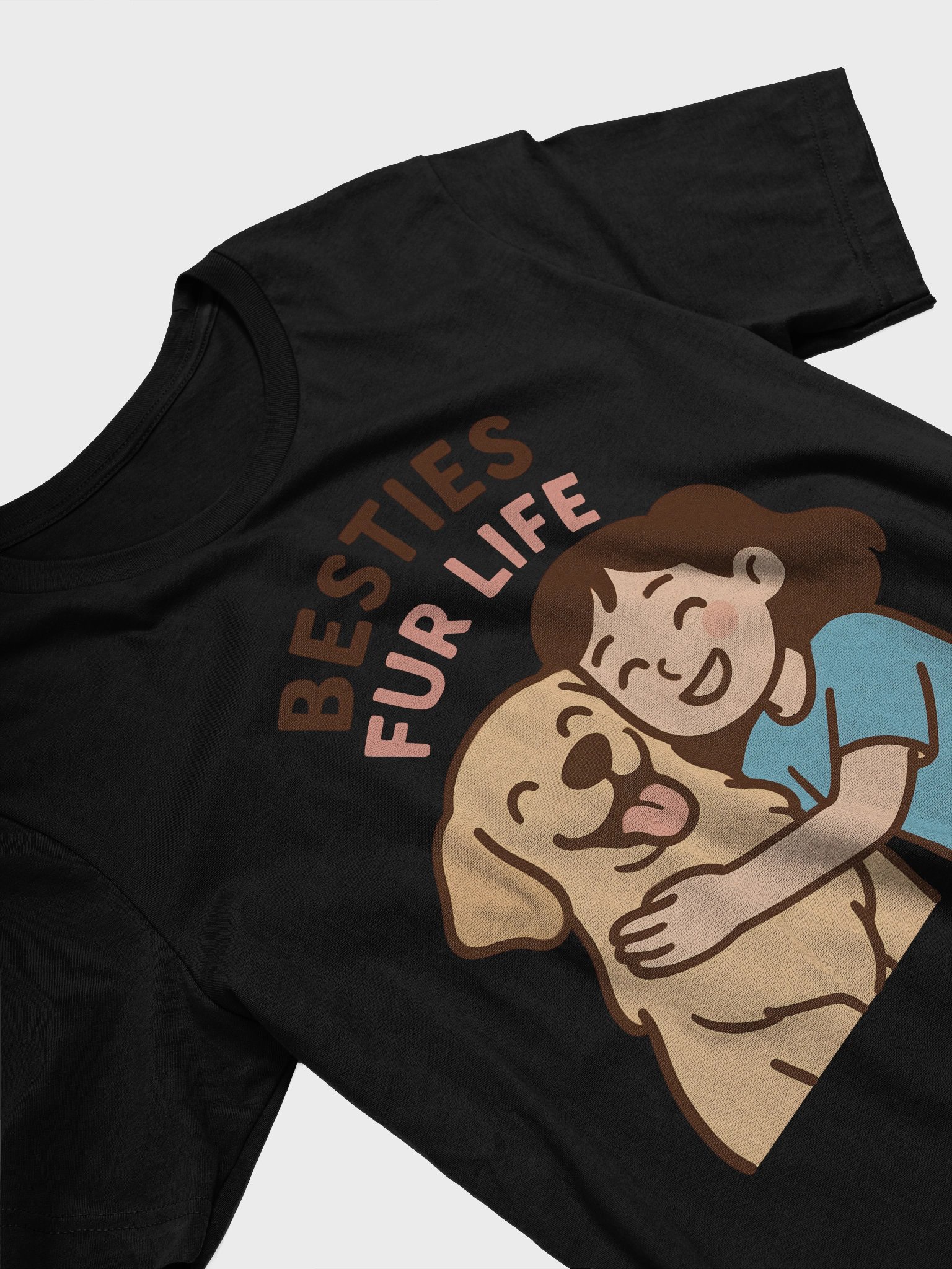 Besties Fur Life Cartoon T-shirt product image (3)