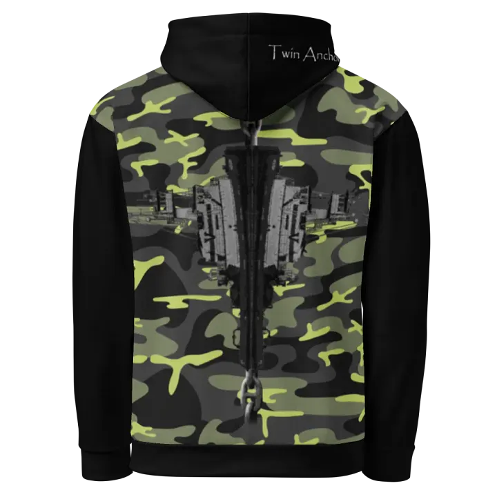 black & Green Hudson VB-Chain Hoodie product image (1)