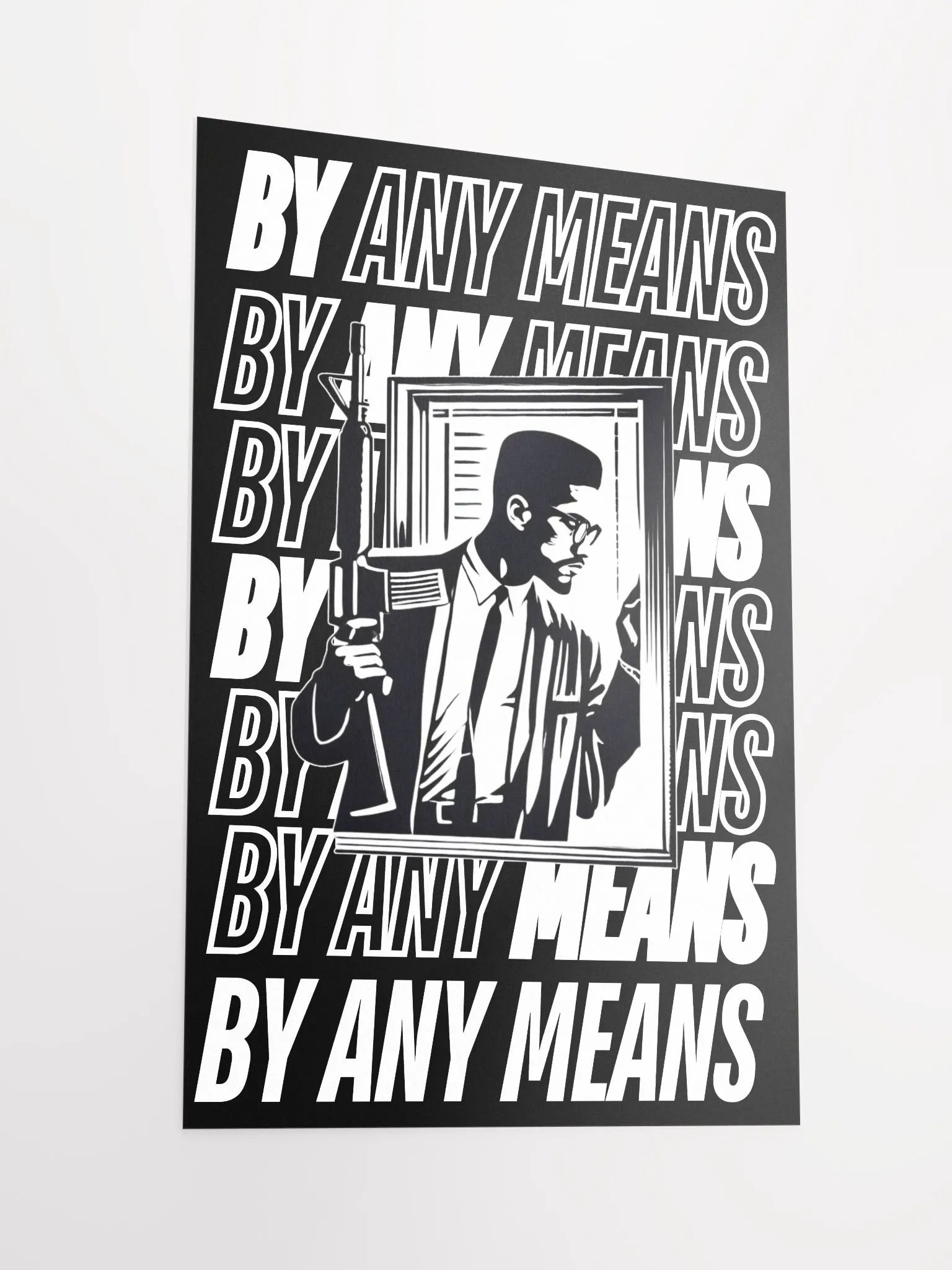 MALCOLM X BY ANY MEANS POSTER (WHITE) product image (2)