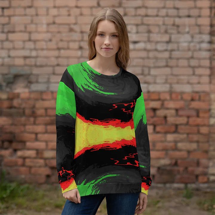 Abstract Swirling Dynamic Melting Forest Unisex Sweatshirt product image (1)