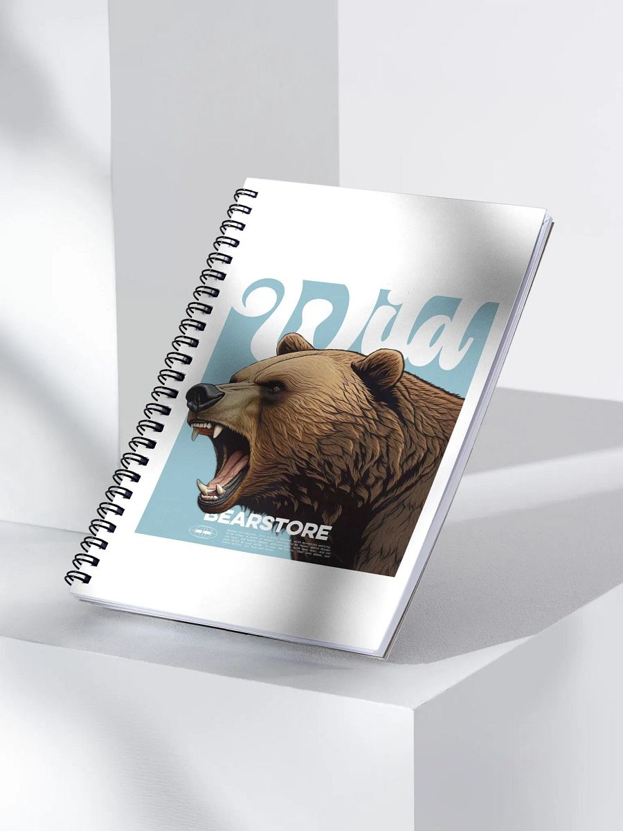 Wild Bear Spiral Notebook product image (3)