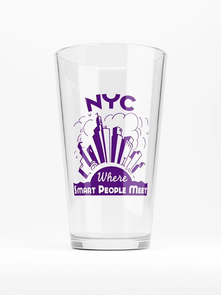 'NYC Smart' Pint Glass product image (1)