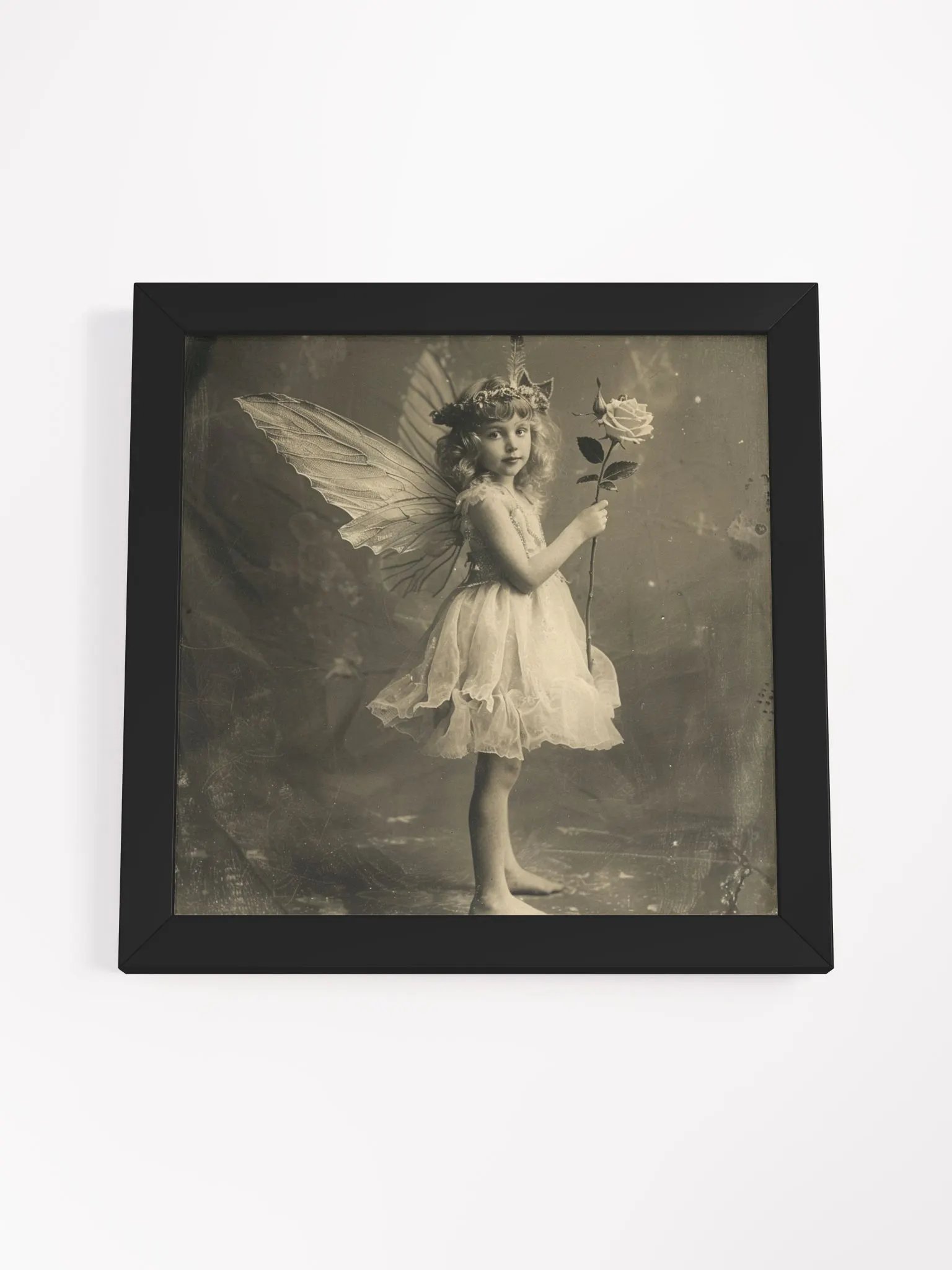 Young Winged Angel Girl Child Vintage Photography Wall Art product image (31)