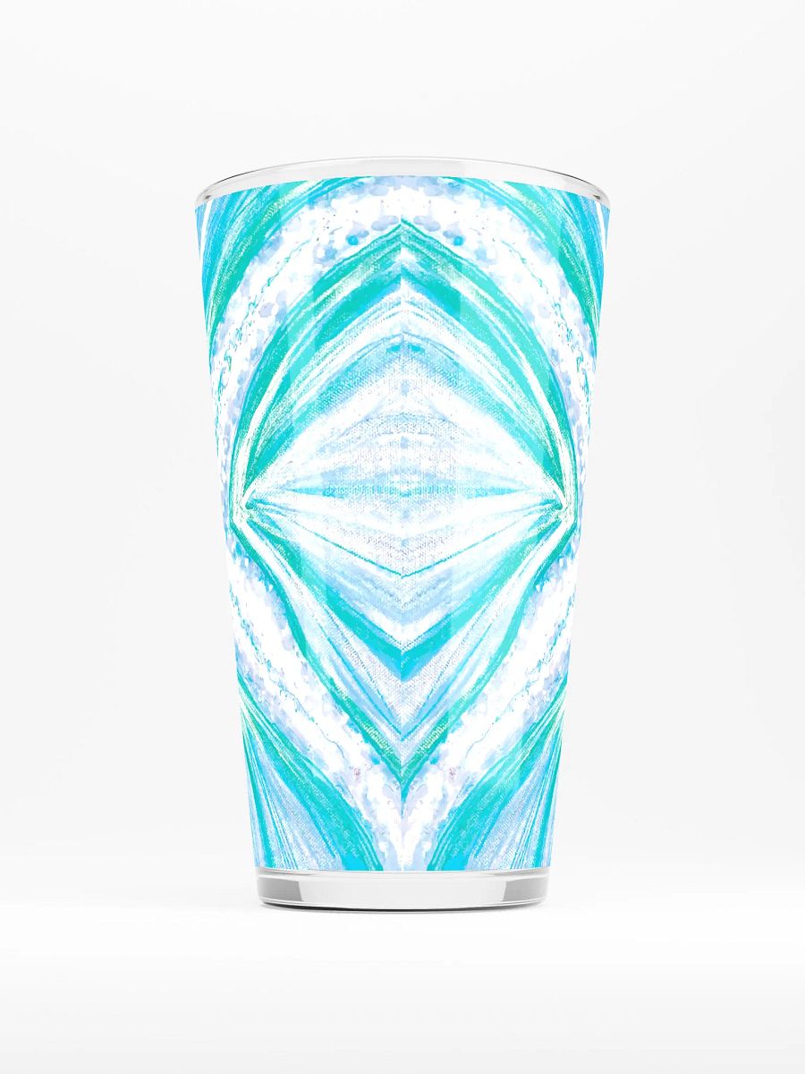 Bright Cyan Starfish | Shaker Pint Glass | by Monique Faella Designs™ | Sip in Splashy Style 💙🌊🍹 product image (2)