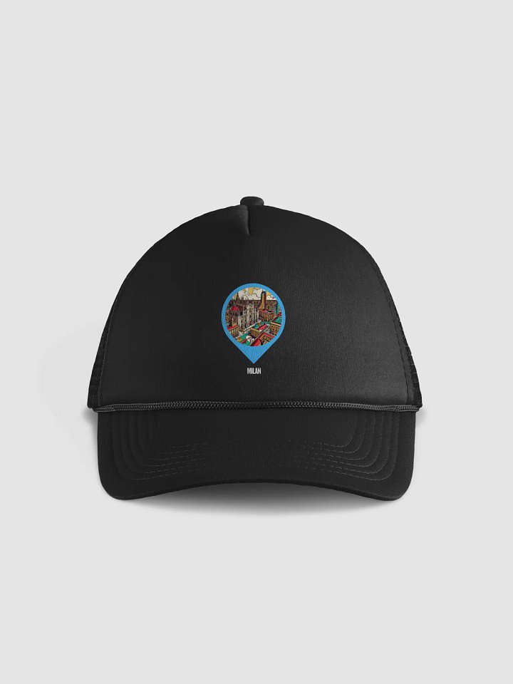 Valucap Foam Trucker Hat | AI Design Milan city product image (2)