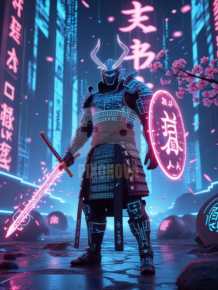 Crusader of the Core | Digital Art Set (896 x 1344 px, PNG + PDF) product image (1)