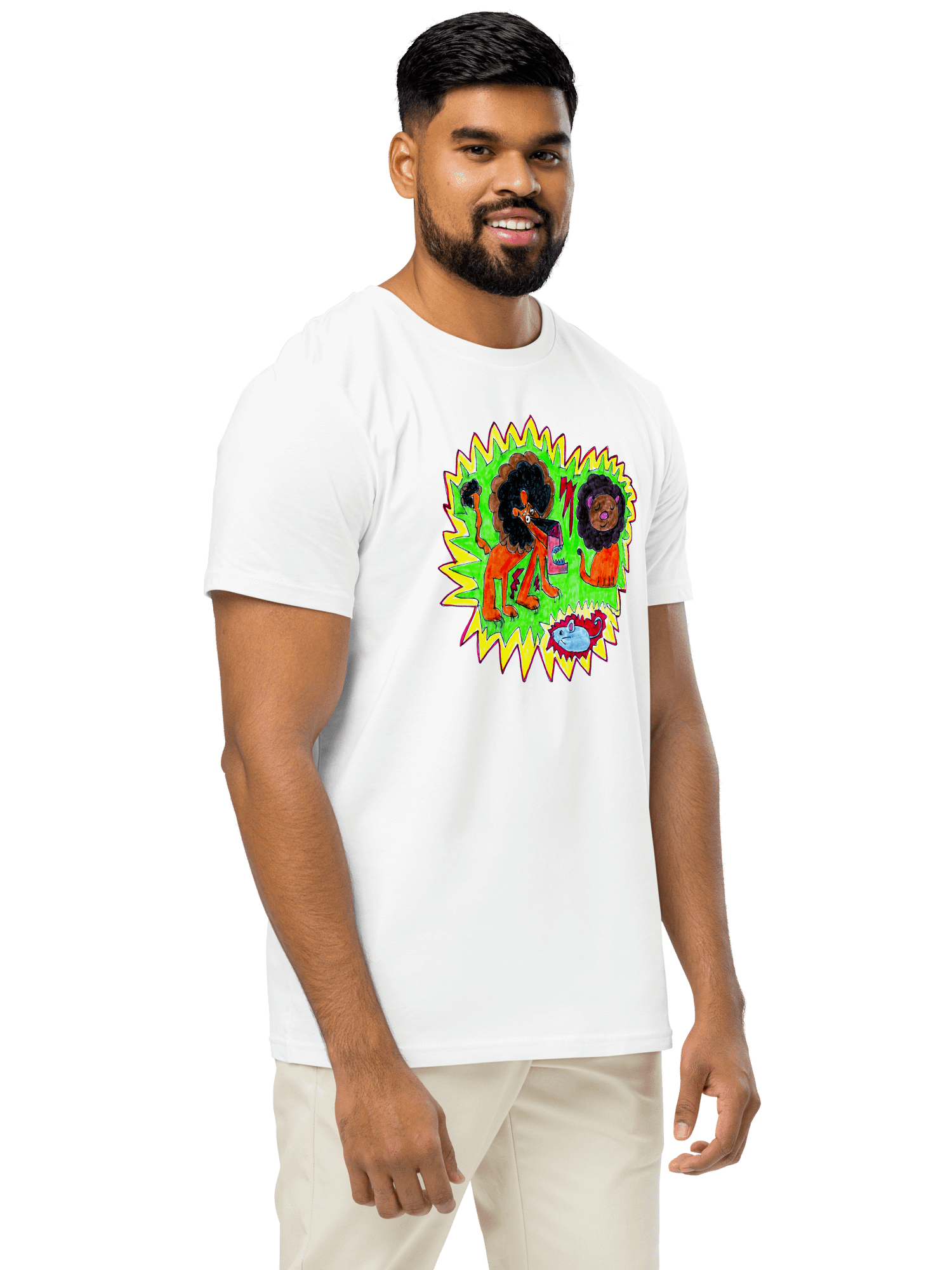 Lively Lions Organic T-Shirt product image (4)