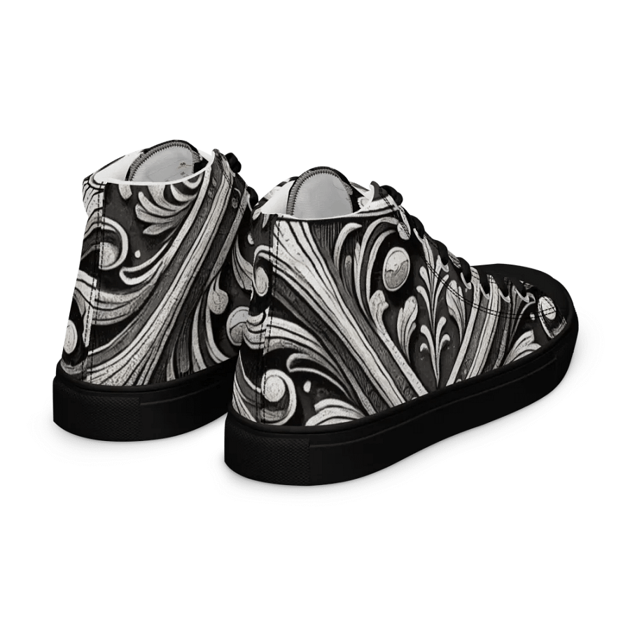 Floral X High Top Canvas Shoes product image (15)