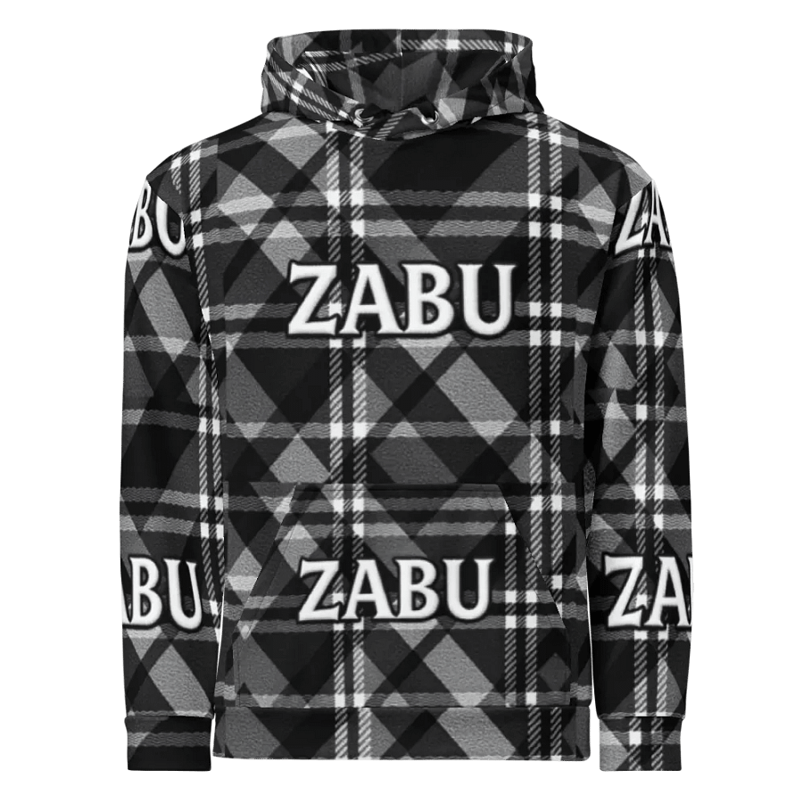 ZABU Checkered Plaid Unisex Hoodie product image (1)