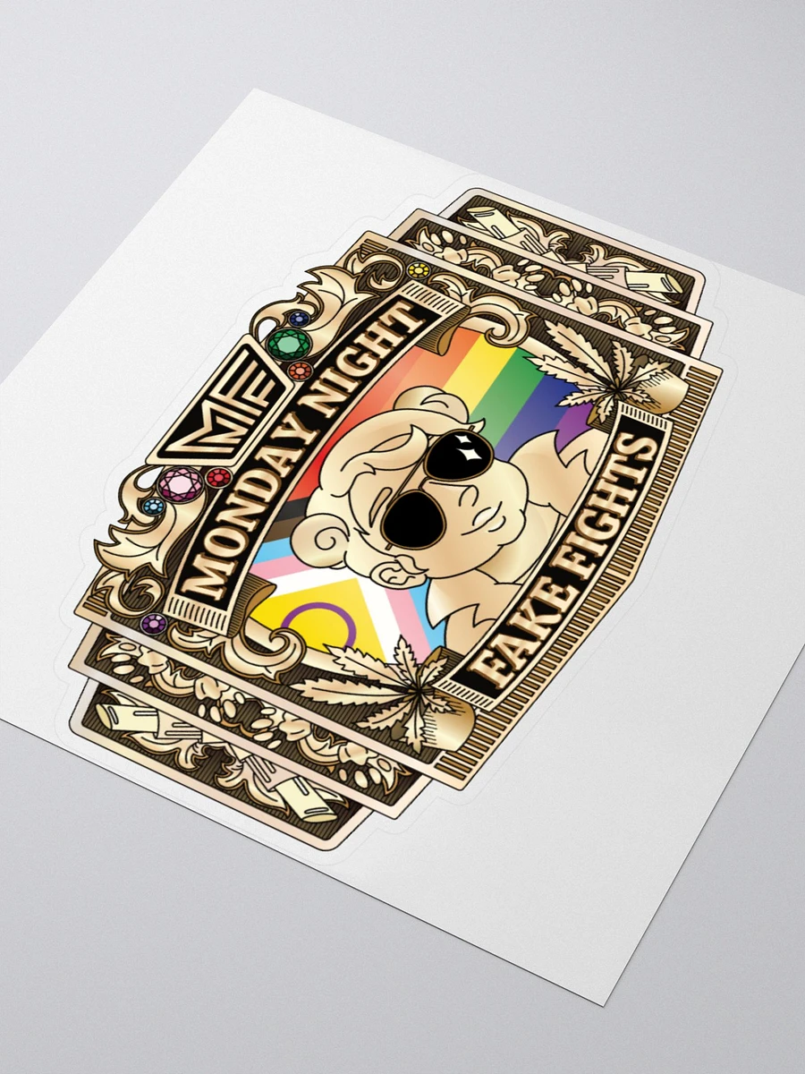 MNFF Championship Belt Sticker product image (8)