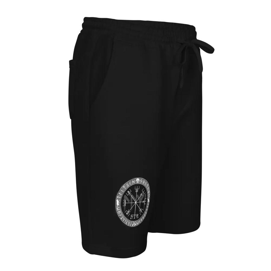 Nordische Runen | Weisser Vegvísir | Fleece Shorts product image (10)
