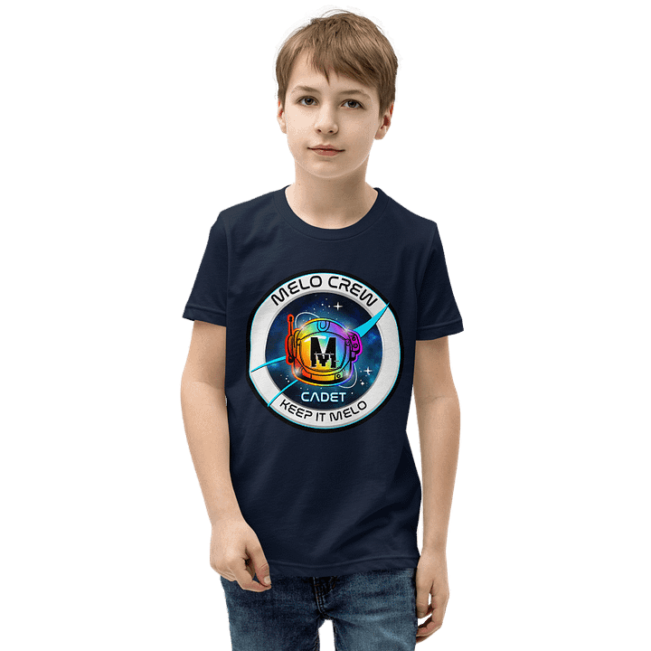 #MeloCrew Badge: Cadet - Basic Youth T-Shirt | #MadeByMELO product image (2)