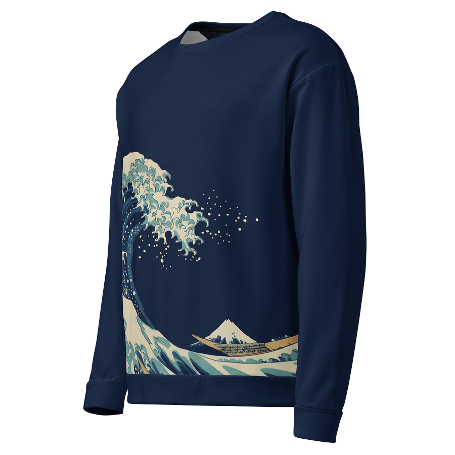 Under the Wave All-Over Print Recycled Unisex Sweatshirt product image (3)
