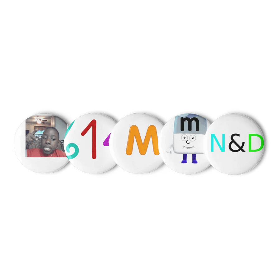 Marvens birthday Pin Button set. product image (9)