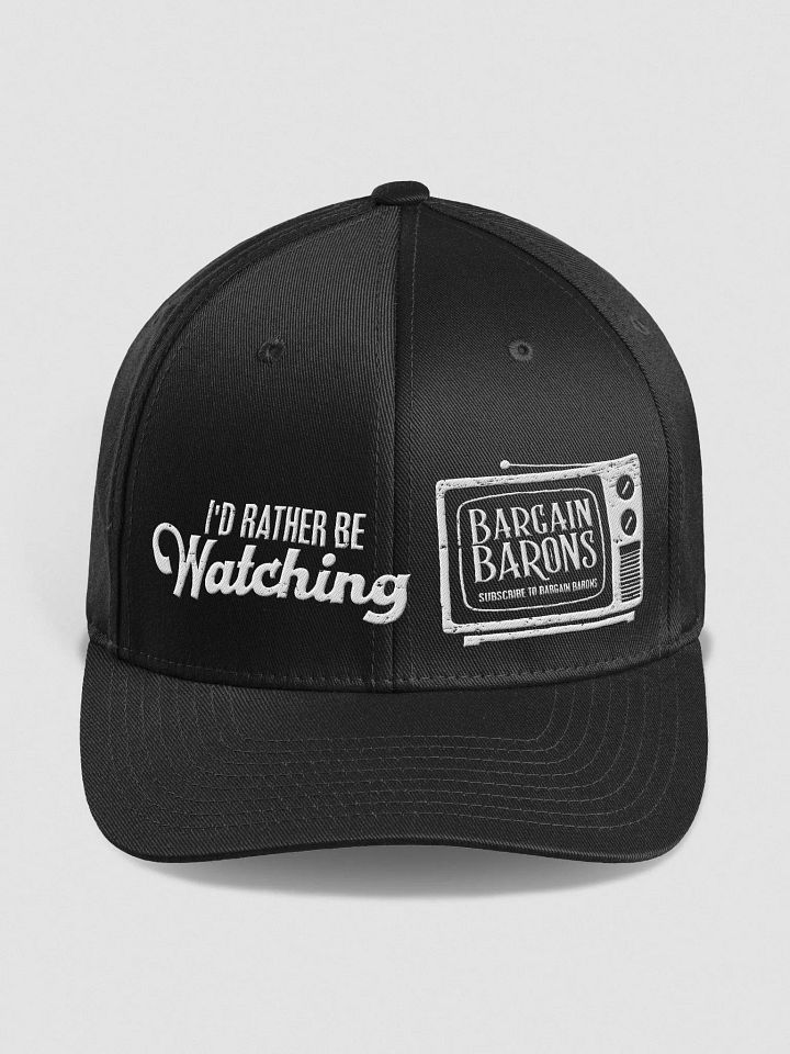 I'D RATHER BE WATCHING BB (Embroidered Fitted Cap) product image (1)