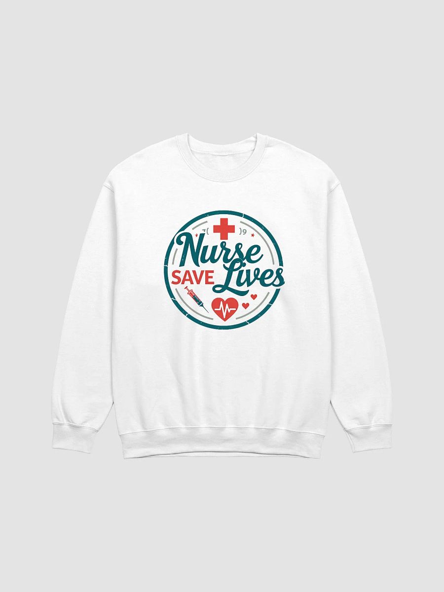 Nurse Save Lives Badge Crewneck product image (2)