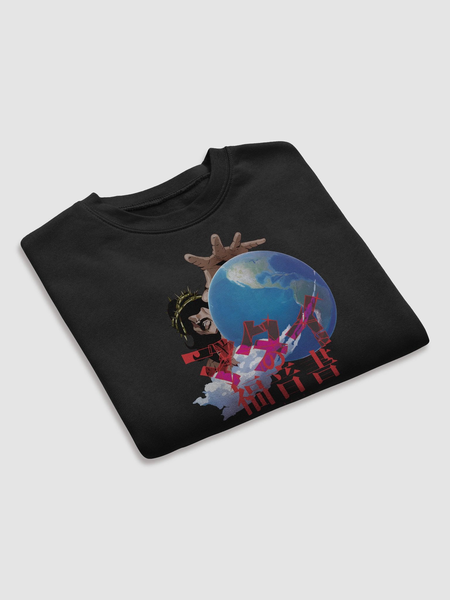 Jesus' Bizarre Adventure Crop Sweatshirt product image (20)