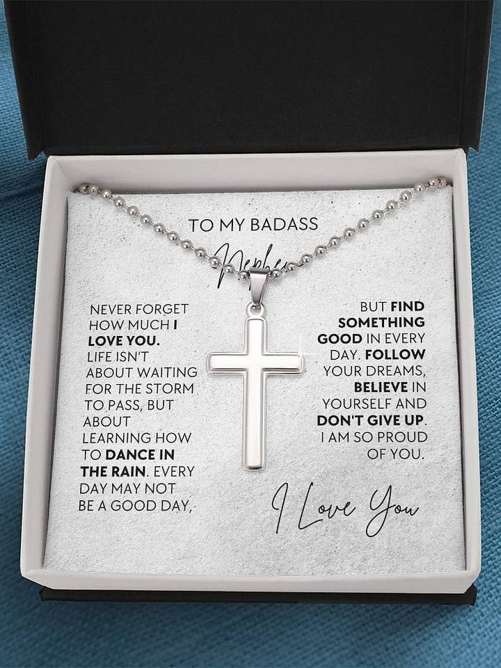 Nephew Cross Necklace - Follow Your Dreams product image (1)