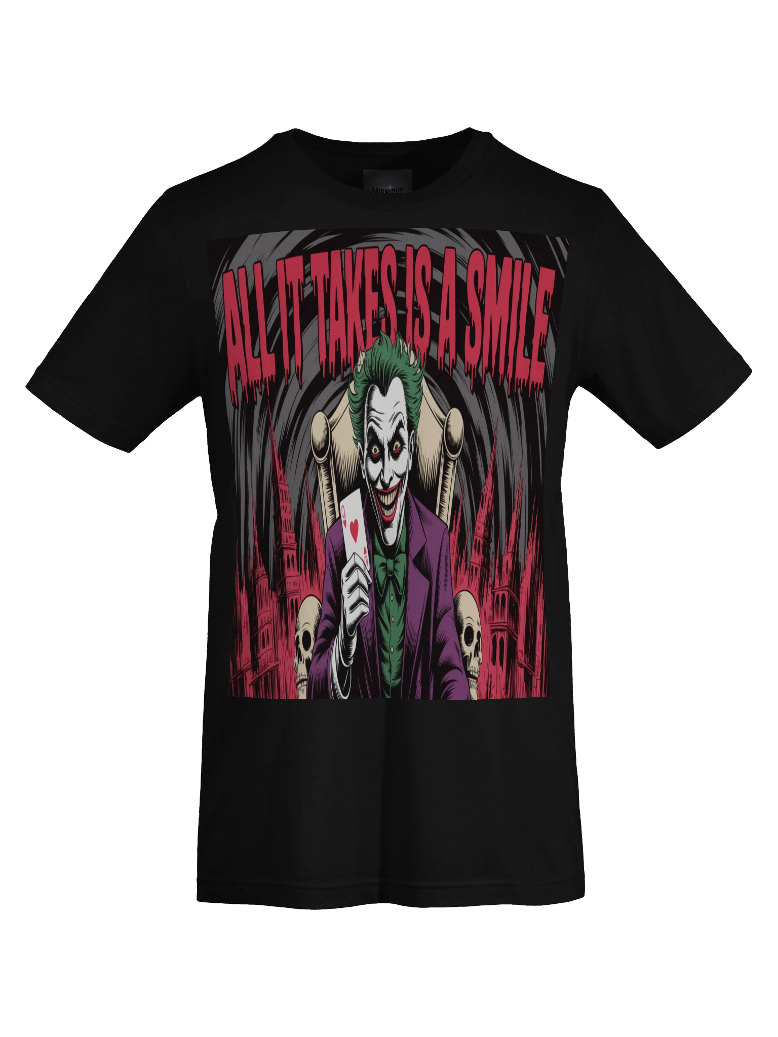All It Takes is a Smile: Joker Throne of Eternal Grin T-Shirt product image (1)