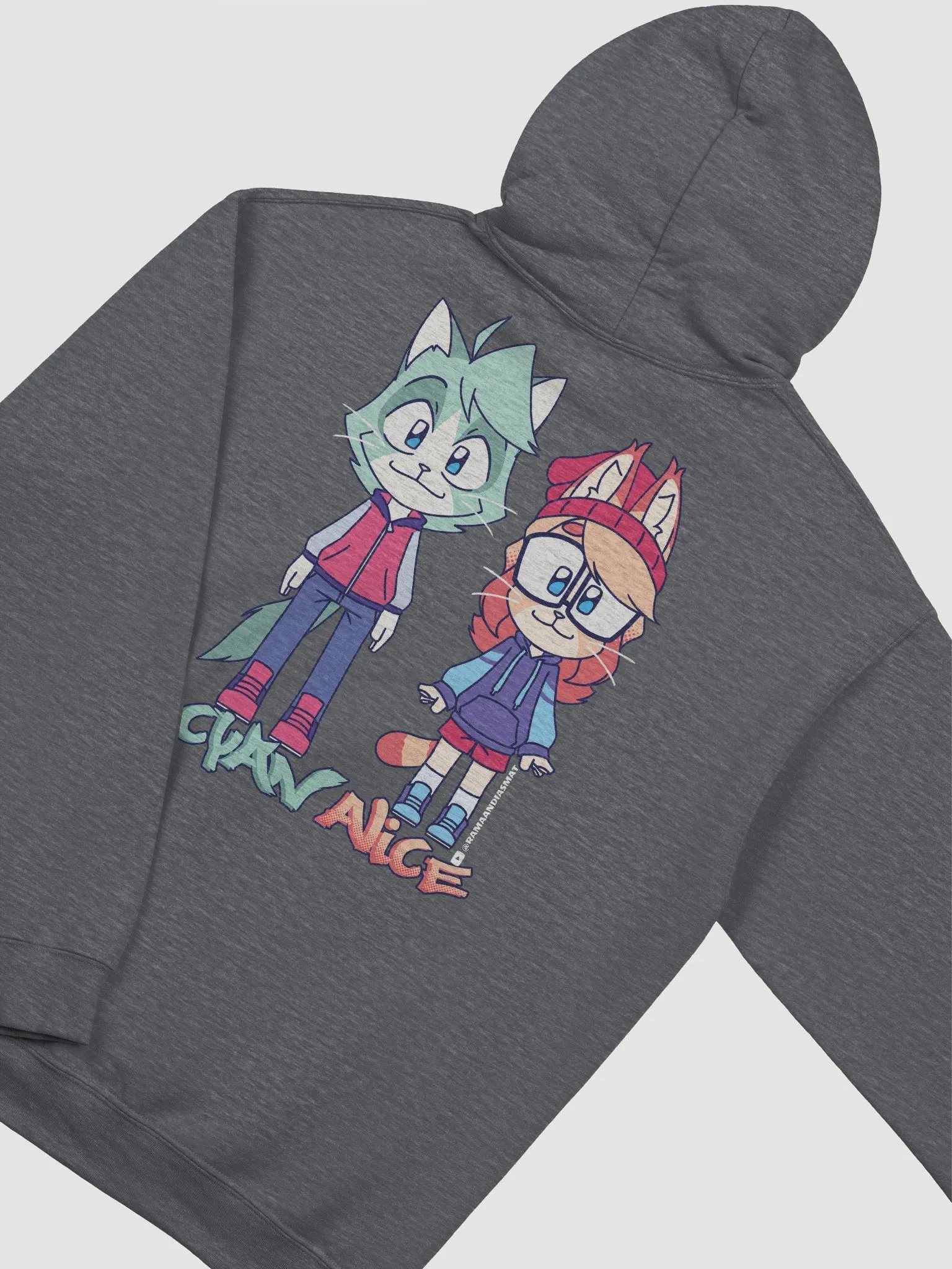 Hoodie Cyan Alice Chibi Style (Back) product image (3)