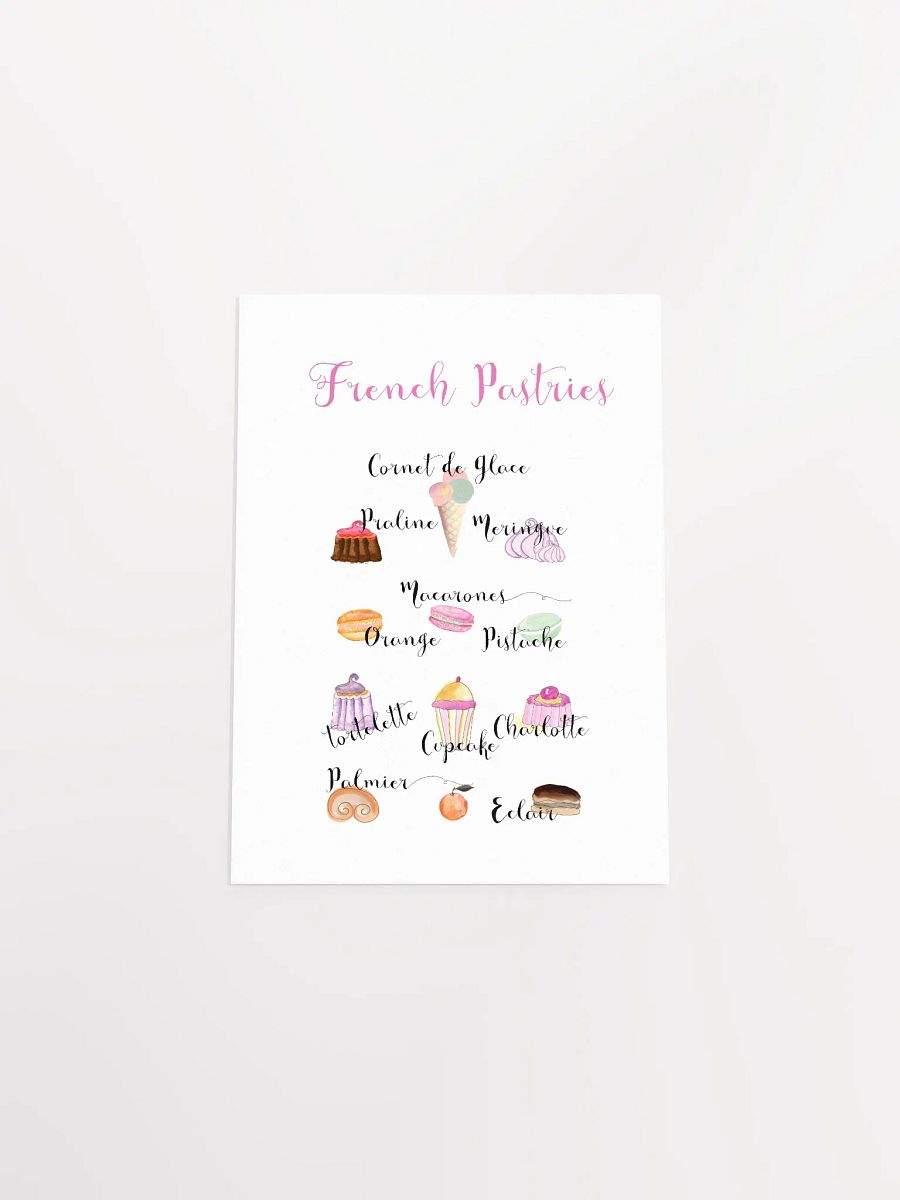 French Pastries Illustrated Poster product image (23)