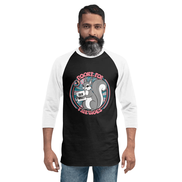 Pooky's Fair Wages Raglan Tee product image (2)