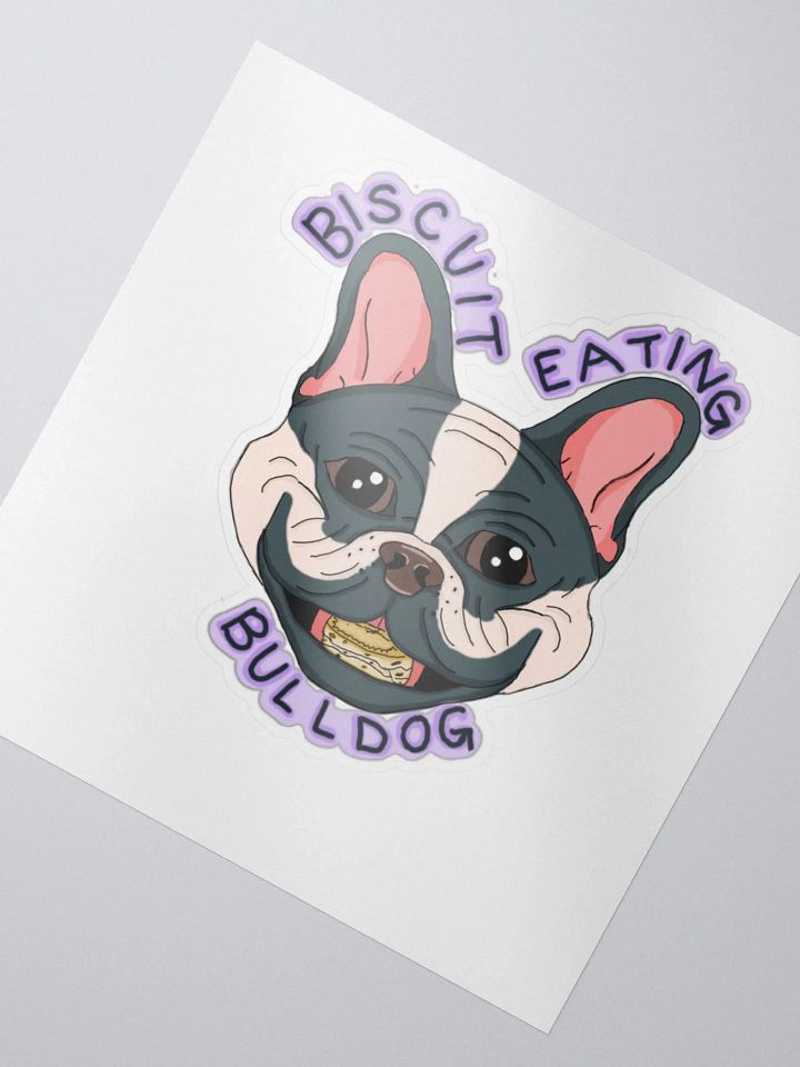 Biscuit Eating Bulldog! Sticker product image (2)