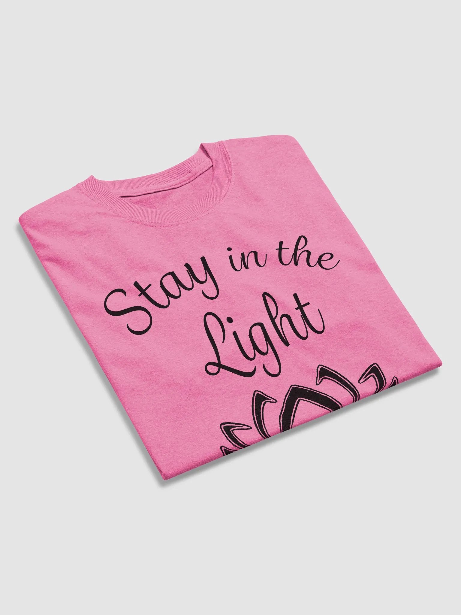 Stay in the Light Heavy weight T-shirt - black print product image (3)