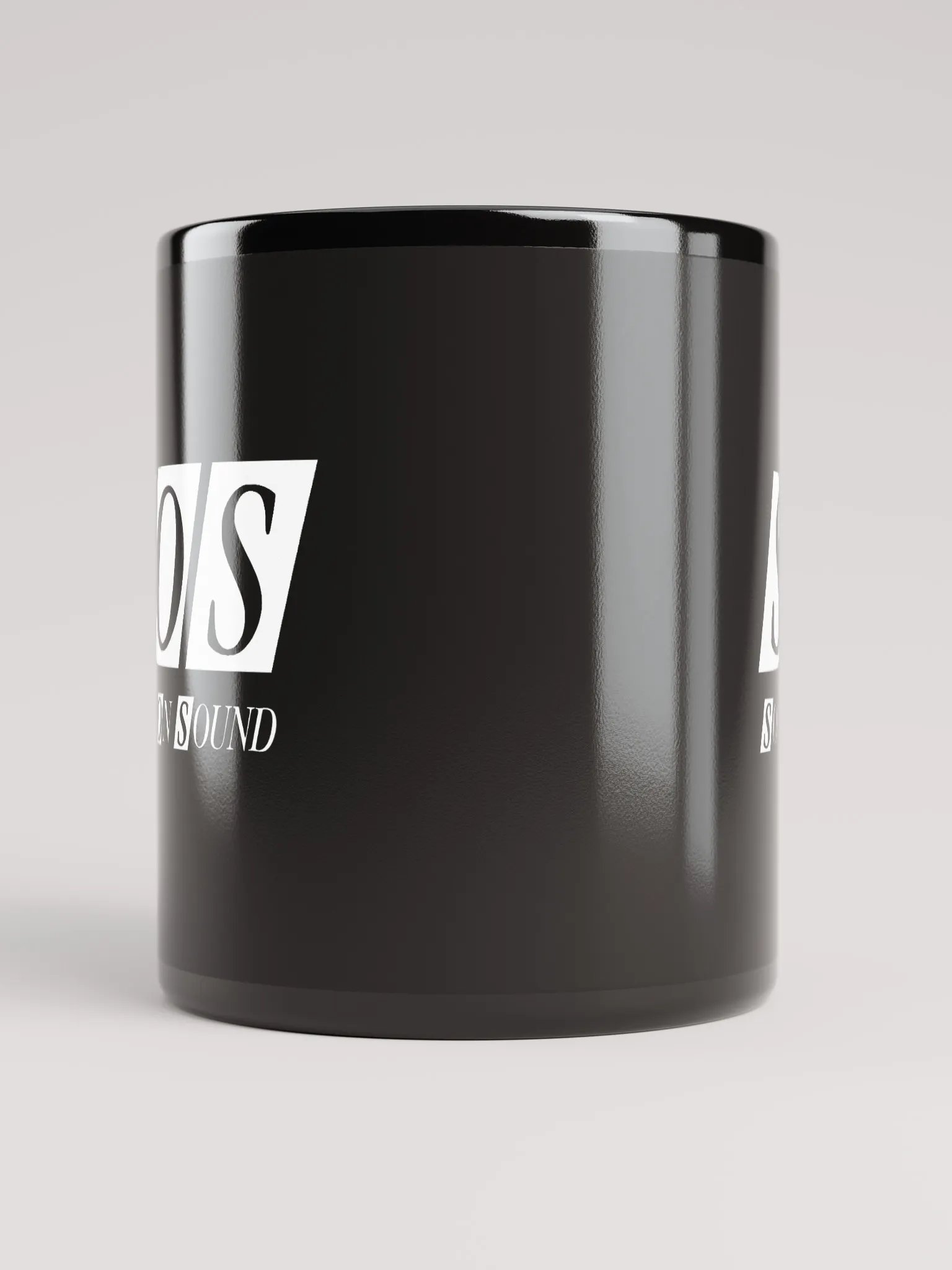 Black Mug - White SOS Logo product image (5)