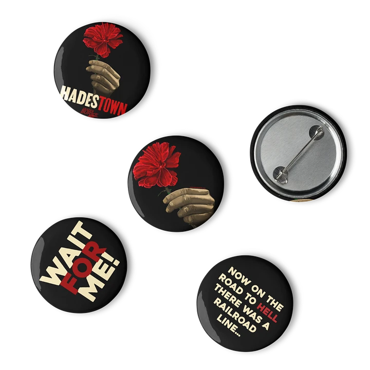 Wait For Me Red Carnation 5 Piece Button Set product image (1)