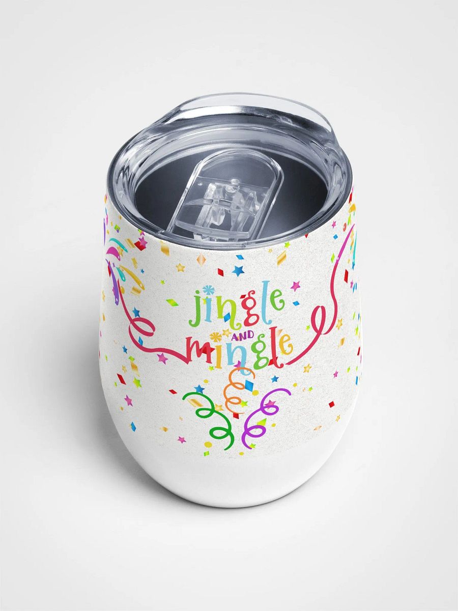 Jingle & Mingle Wine Tumbler gift for fun friends colleagues product image (4)